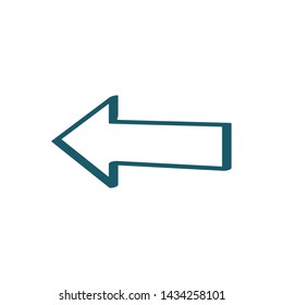 arrow hand drawing style design element