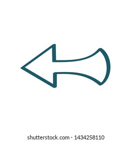 arrow hand drawing style design element