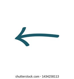 arrow hand drawing style design element