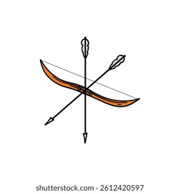 arrow hand drawing vector illustration