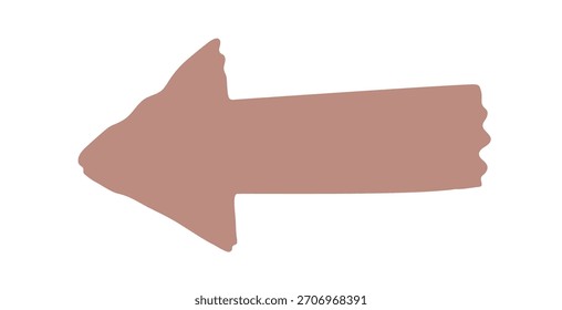 Doodle dibujado a mano de flecha. Vector doodle ilustración icono aislado en blanco bg.
