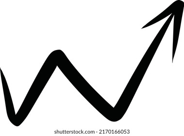 Arrow hand drawn icon, vector stock, icon vector, arrows sign,sign vector