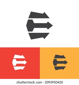 Kostenloses Vectorlogo-Design mit Pfeilkopf