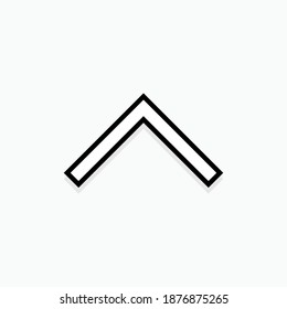 Arrow Head Icon Pointing Up - Vector Logo Template.