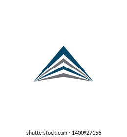 Arrow head logo design vector template