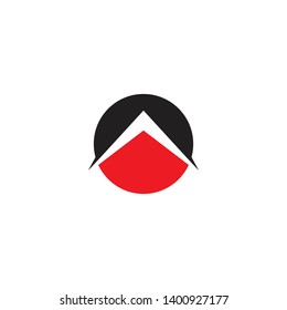 Arrow head logo design vector template