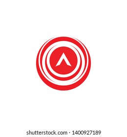 Arrow head logo design vector template