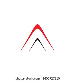 Arrow head logo design vector template