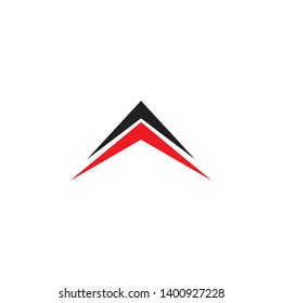 Arrow head logo design vector template