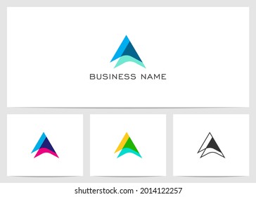 Arrow Heads Transparent Overlay Logo Design