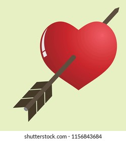 arrow and heart