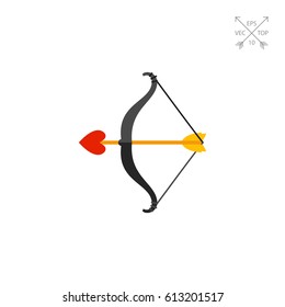 Arrow with heart in bow icon