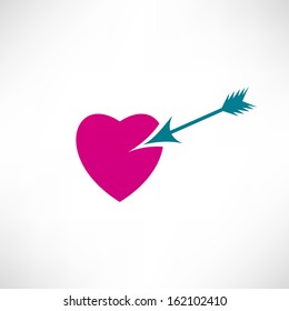 Arrow in the heart icon