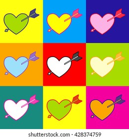 Arrow heart icon