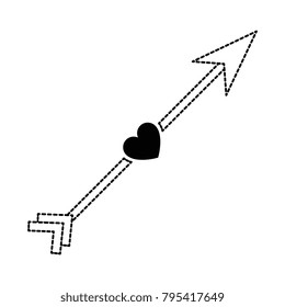 arrow with heart icon