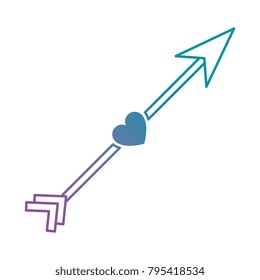 arrow with heart icon
