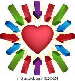Arrow Heart Target
