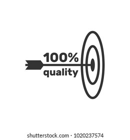 Arrow hits the target, one hundred percent, high quality, best r