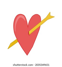 foto de diseño de vectores de corazón de flecha