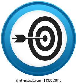 Arrow hitting target at center icon, Precision, accuracy icon