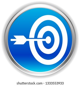Arrow hitting target at center icon, Precision, accuracy icon