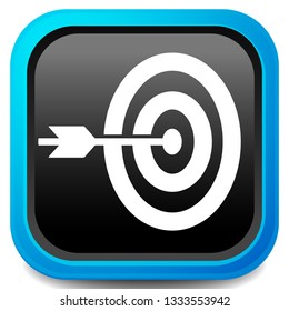 Arrow hitting target at center icon, Precision, accuracy icon