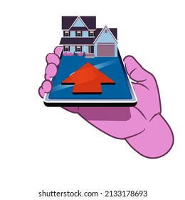 arrow to home on your cell phone