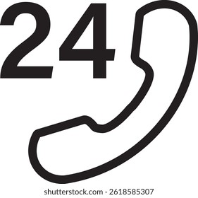 arrow hours logo vector icon illustration design. Twenty four hours open. minutes timers clock icon vactor.