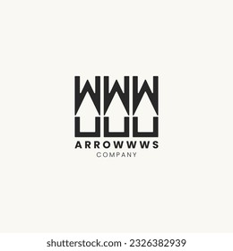 Arrow and house company logo