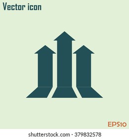 up arrow icon.