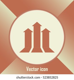 up arrow icon.