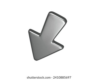  Vacante de ilustración 3d del icono de flecha