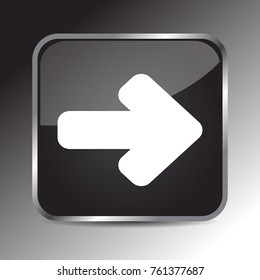 arrow icon 3d, for Internet icon and application icon. Vector eps 10.