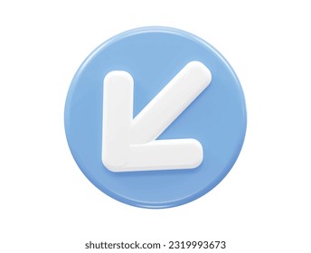 Arrow icon 3d render vector