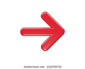Arrow icon 3d rendering illustration  vector