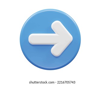 Arrow icon 3d rendering illustration  vector