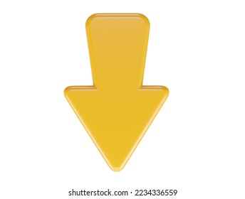 Icono de flecha 3d ilustración de representación