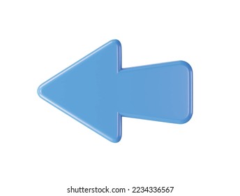 Arrow icon 3d rendering illustration