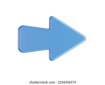 Arrow icon 3d rendering illustration