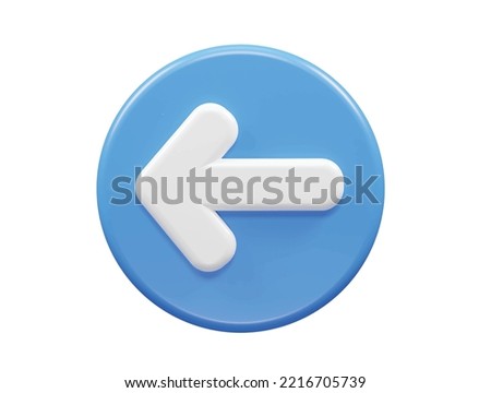 Arrow icon 3d rendering illustration  vector