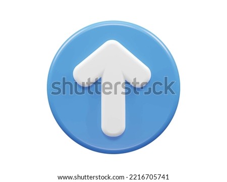 Arrow icon 3d rendering illustration  vector