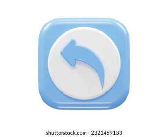 Arrow icon 3d rendering vector illustration transparent element
