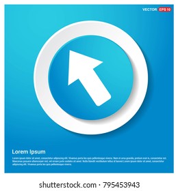 Arrow Icon Abstract Blue Web Sticker Button