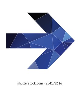arrow icon Abstract Triangle Geometrical background 