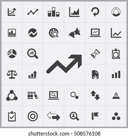arrow icon. analytics, research icons universal set for web and mobile