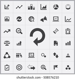 arrow icon. analytics, research icons universal set for web and mobile