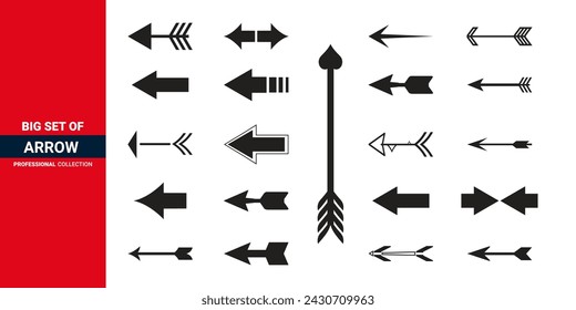 Arrow icon. Arrows big black set icons. arrow, cursor, hand drawn arrow set. arrow icon.