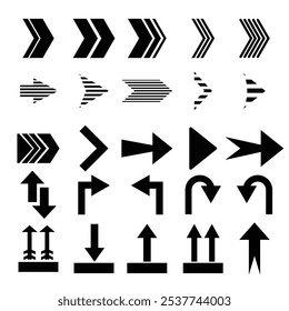 Flecha, icono de flecha, iconos de flechas, conjunto de iconos de flecha, EPS 10