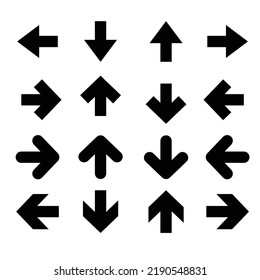 Arrow icon. Arrows right up and down on a white background. vector eps 10