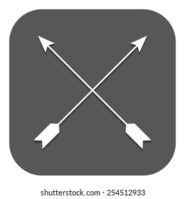 The arrow icon. Arrows symbol. Flat Vector illustration. Button